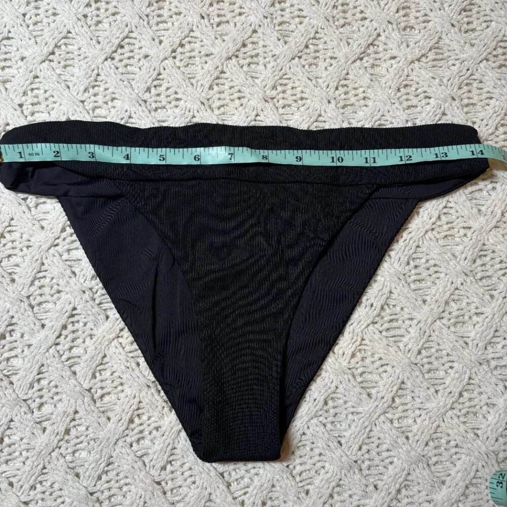 L*Space Veronica Bikini‎ Bottom Black High-Leg Women’s XL-NWOT w/hygiene sticker